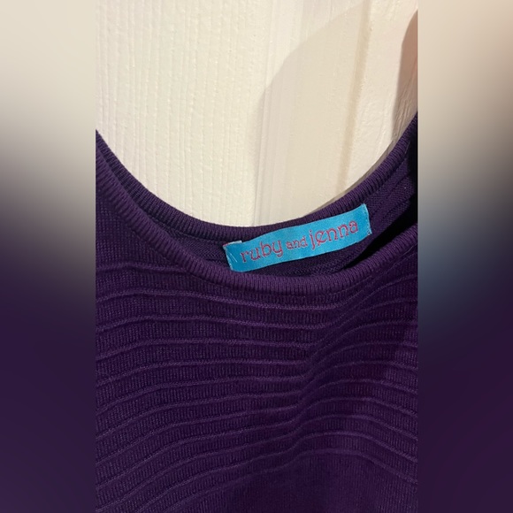 Ruby and Jenna Purple Body-con Cocktail Dress - Picture 2 of 9